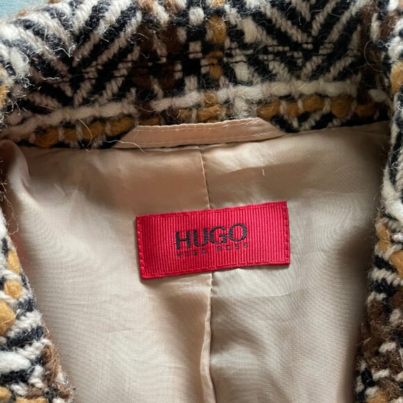 HUGO by Hugo Boss Wool Blend Belted Trench Coat – Size 38 (US6) - Picture 3 of 8